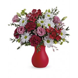 Bouquet Baiser rouge cramoisi